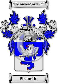 Pisanello Family Crest Download (jpg) Legacy Series - 150 DPI