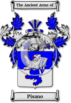 Pisano Family Crest Download (JPG) Legacy Series - 600 DPI
