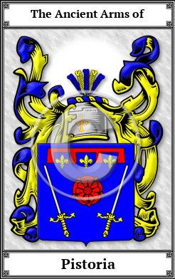 Pistoria Family Crest Download (JPG)  Book Plated - 150 DPI