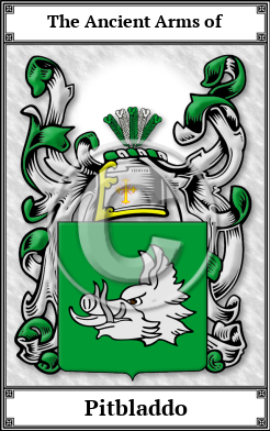Pitbladdo Family Crest Download (JPG) Book Plated - 600 DPI