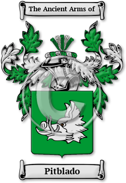 Pitblado Family Crest Download (jpg) Legacy Series - 150 DPI