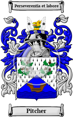 Pitcher Family Crest/Coat of Arms