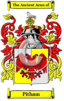 Pitham Family Crest/Coat of Arms