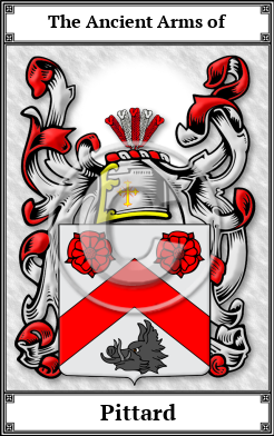 Pittard Family Crest Download (JPG) Book Plated - 600 DPI