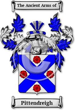 Pittendreigh Family Crest Download (jpg) Legacy Series - 150 DPI
