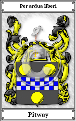 Pitway Family Crest Download (JPG)  Book Plated - 150 DPI