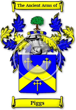 Piggs Family Crest Download (jpg) Legacy Series - 150 DPI