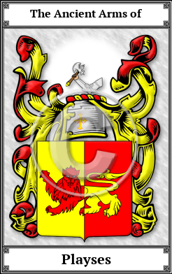 Playses Family Crest Download (JPG) Book Plated - 600 DPI