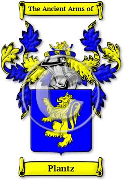 Plantz Family Crest Download (jpg) Legacy Series - 150 DPI