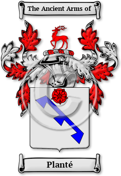 Planté Family Crest Download (JPG) Legacy Series - 600 DPI