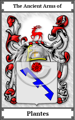 Plantes Family Crest Download (JPG)  Book Plated - 150 DPI