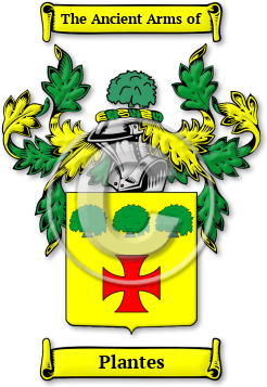 Plantes Family Crest Download (jpg) Legacy Series - 150 DPI
