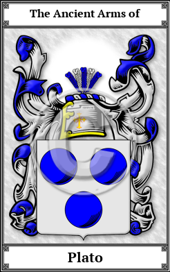 Plato Family Crest Download (JPG)  Book Plated - 150 DPI
