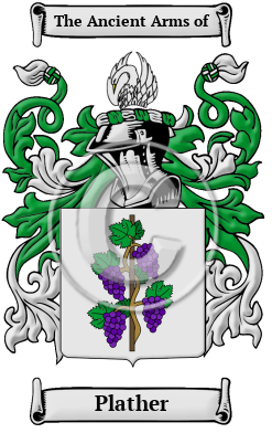 Plather Family Crest Download (jpg) Heritage Series - 150 DPI