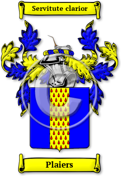Plaiers Family Crest Download (jpg) Legacy Series - 150 DPI