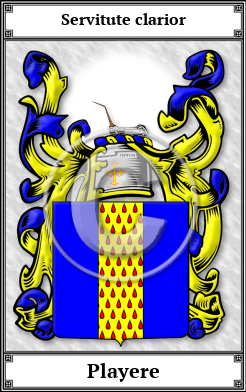 Playere Family Crest Download (JPG)  Book Plated - 150 DPI