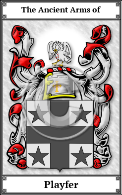 Playfer Family Crest Download (JPG) Book Plated - 600 DPI
