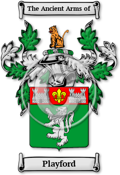 Playford Family Crest Download (JPG) Legacy Series - 600 DPI