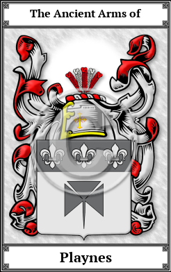 Playnes Family Crest Download (JPG)  Book Plated - 150 DPI