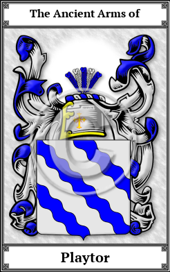 Playtor Family Crest Download (JPG)  Book Plated - 150 DPI