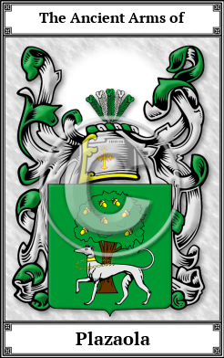 Plazaola Family Crest Download (JPG)  Book Plated - 150 DPI
