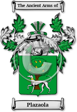 Plazaola Family Crest Download (jpg) Legacy Series - 150 DPI