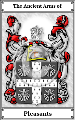 Pleasants Family Crest Download (JPG)  Book Plated - 150 DPI