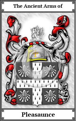 Pleasaunce Family Crest Download (JPG)  Book Plated - 150 DPI