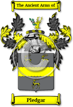Pledgar Family Crest Download (JPG) Legacy Series - 600 DPI