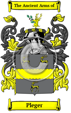 Pleger Family Crest Download (JPG) Heritage Series - 600 DPI
