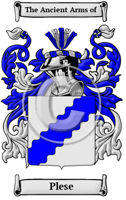 Plese Family Crest Download (JPG) Heritage Series - 600 DPI