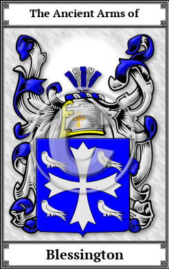 Blessington Family Crest Download (JPG)  Book Plated - 150 DPI