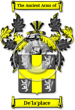 De'la'place Family Crest Download (jpg) Legacy Series - 150 DPI
