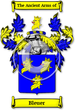 Bleuer Family Crest Download (jpg) Legacy Series - 150 DPI