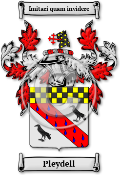 Pleydell Family Crest Download (jpg) Legacy Series - 150 DPI