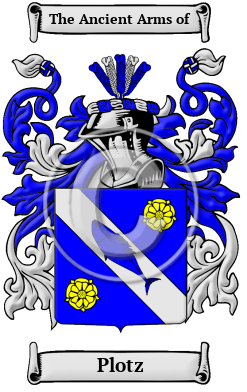 Plotz Family Crest Download (JPG) Heritage Series - 600 DPI