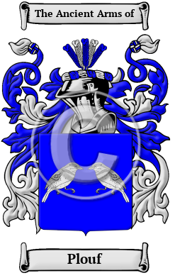 Plouf Family Crest/Coat of Arms