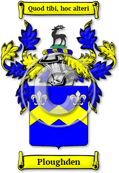 Ploughden Family Crest Download (jpg) Legacy Series - 150 DPI