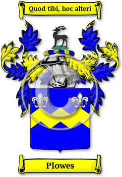 Plowes Family Crest Download (jpg) Legacy Series - 150 DPI