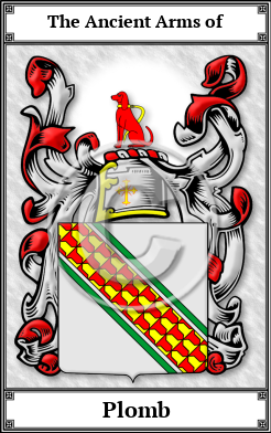 Plomb Family Crest Download (JPG)  Book Plated - 150 DPI