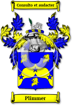 Plimmer Family Crest Download (jpg) Legacy Series - 150 DPI