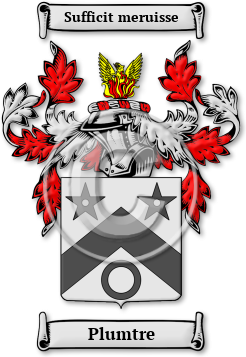 Plumtre Family Crest Download (jpg) Legacy Series - 150 DPI