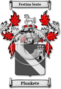 Plunkete Family Crest Download (jpg) Legacy Series - 150 DPI