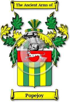Popejoy Family Crest Download (JPG) Legacy Series - 600 DPI