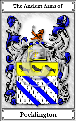 Pocklington Family Crest Download (JPG)  Book Plated - 150 DPI