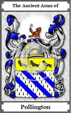 Pollington Family Crest Download (JPG)  Book Plated - 150 DPI