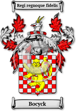 Bocyck Family Crest Download (JPG) Legacy Series - 600 DPI