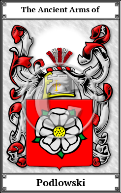 Podlowski Family Crest Download (JPG)  Book Plated - 150 DPI