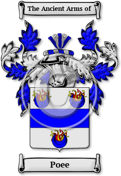 Poee Family Crest Download (jpg) Legacy Series - 150 DPI