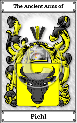Piehl Family Crest Download (JPG)  Book Plated - 150 DPI